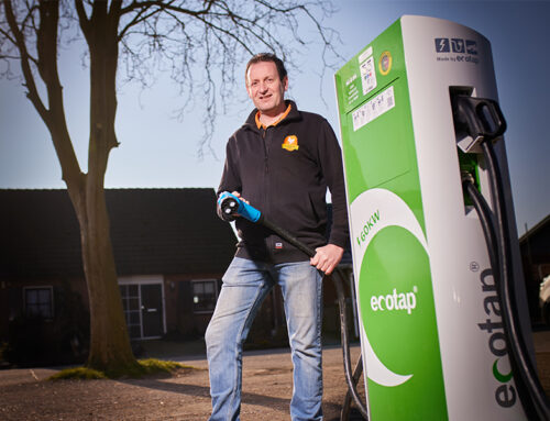 Tank groene stroom bij Boerderijwinkel Lagerweij